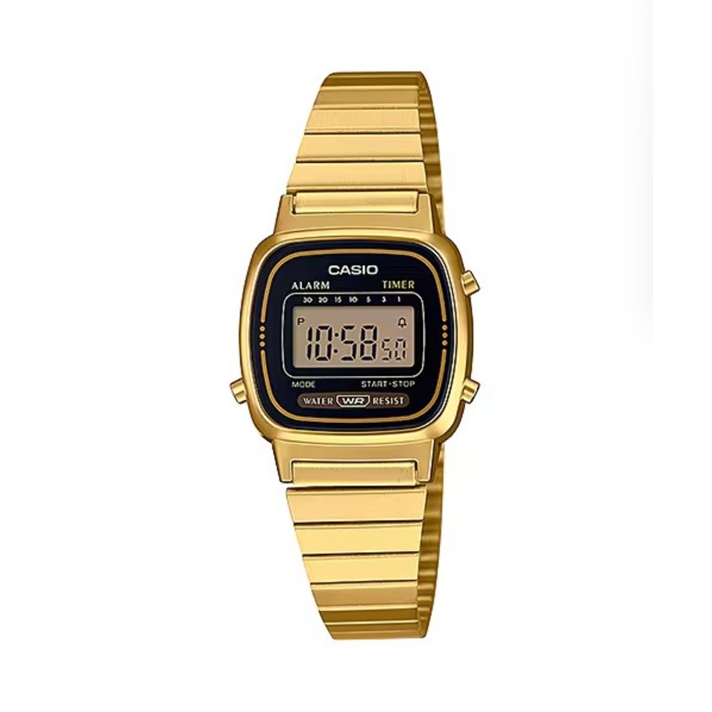 Casio LA670WGA-1D Vintage Digital Golden Ladies Chain Watch